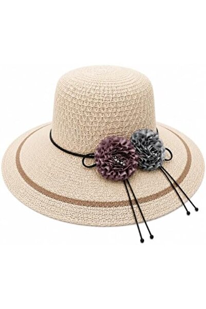 Generic Hair Hat, Straw Sun Hat for Women Multi Color Wide Summer Beach Pool ...