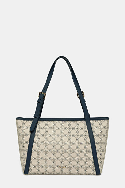 Vakko BEYAZ MONOGRAM ÇANTA