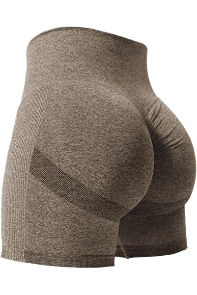 GENERAL YEOREO Women High Waist Workout Yoga Gym Smile Contour Seamless Cycli...