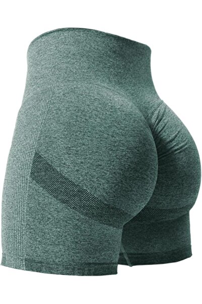 GENERAL YEOREO Women High Waist Workout Yoga Gym Smile Contour Seamless Cycli...