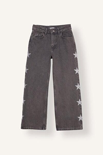 DeFacto Straight Fit Straight Cut Jean Trousers for Girls I5794A826Wn