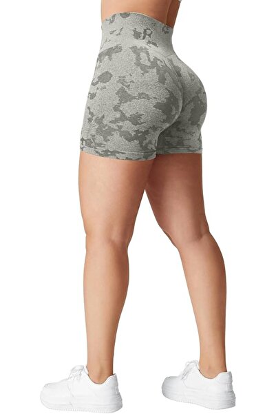 GENERAL YEOREO Women High Waist Workout Yoga Gym Smile Contour Seamless Cycli...