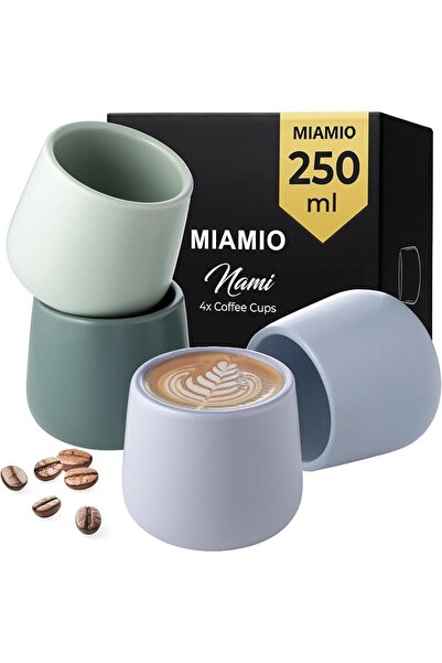 MIAMIO طقم أكواب قهوة، سيراميك للاستخدام اليومي