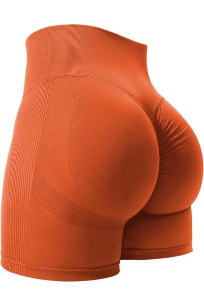 GENERAL YEOREO Women High Waist Workout Yoga Gym Smile Contour Seamless Cycli...