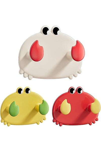 Yelajoy 3 PCS Adhesive Hooks, Cartoon Wall Hooks for Keys, Free Key Holder, D...