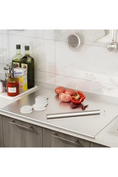 BOOMBOOMBOOM Stainless Steel Cutting Boards for Kitchen, 304 Stainless Steel ...