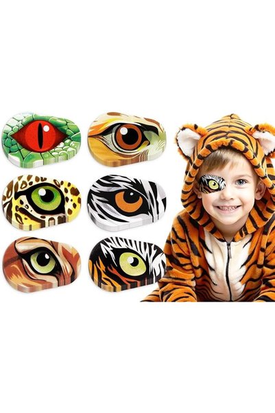 KASTWAVE Animal Eye Patches for Kids, 60PCS Adhesive Amblyopia Eye Patches, 6...