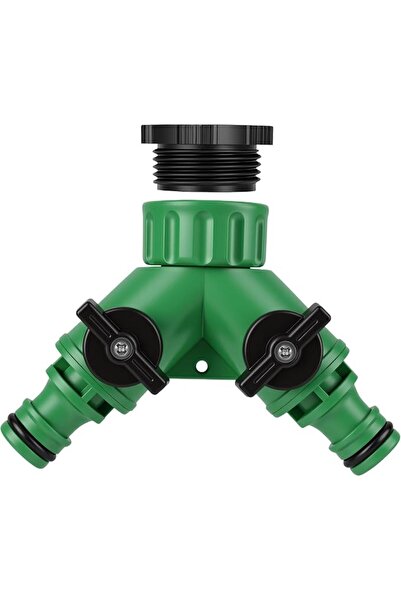 GENERAL KASTWAVE Garden Hose Splitter 2 Way with Individual ON Off Valves, Gr...