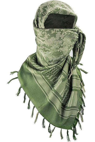 GENERAL Luxns Military Shemagh Tactical Desert Scarf / 100% Cotton Keffiyeh S...
