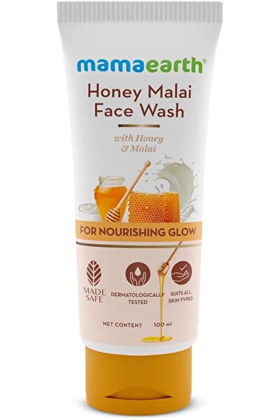 Mamaearth Honey Malai Face Wash with Honey & Malai For Nourishing Glow - 100 ml