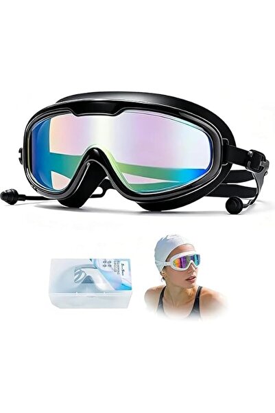 Generic Swimming Goggles, Leak-Free Anti-UV Swim Goggles, Clear Wide Vision P...