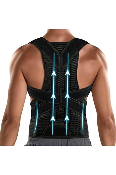 Generic Back Brace Posture Corrector Adjustable for Women & Men Improves Back...