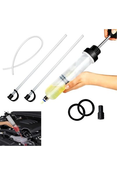 Generic Manual Oil Extractor Syringe Pump, 200cc Fluid Suction and Injection ...
