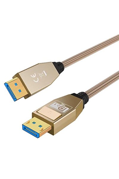 GENERAL كابل DisplayPort 2.1 بطول 3.3 قدم (1 متر) [معتمد من VESA]، سلك DP فائ...