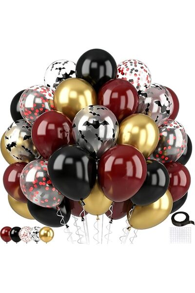 GENERAL 50 قطعة من البالونات المعدنية المتنوعة لتزيين الحفلات، زينة عيد ميلاد...