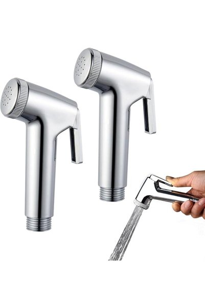 ToolHouse بخاخ شطاف محمول للمرحاض (عبوة من قطعتين) - بخاخ شطاف بـ 17 فتحة لتع...
