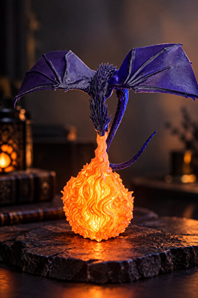Neo Gift Game Of Thrones Ejderha Temalı Gece Lambası (USB Type A ile çalışmak...
