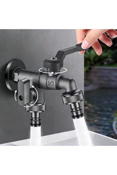 ANYUAN Outdoor Garden Faucet, Frost Free Brass Water Tap, 1/2 Inch Wall Mount...