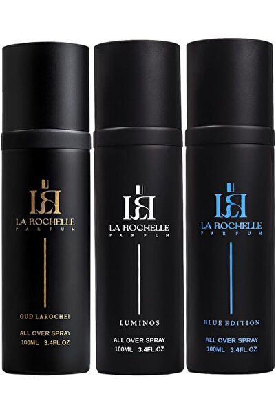 larochelle مجموعة عطور لاروشيل تضم 3 رذاذات عطرية مختلفة للجسم والشعر بروائح ...