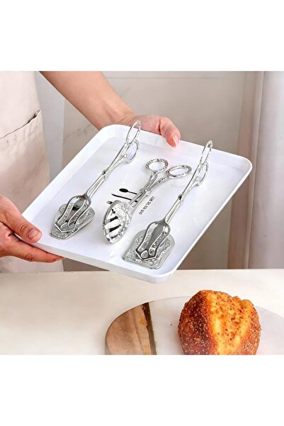 ANYUAN Stainless Steel Serving Tongs, Buffet Food Tongs with Retro Pattern, S...