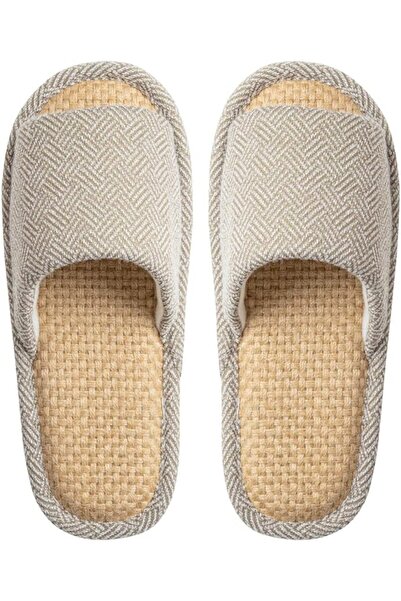 Generic Unisex Home Slipper for Indoor and Outdoor Linen Four Seasons Househo...