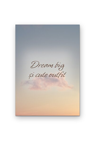 OEM Poster Carton 250g A4 Visuri mari si tinuta draguta, CitatMotivational, A4