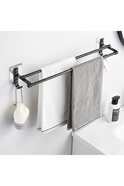 Generic Bathroom Towel Bar Holder,Useful Towel Rack Set,Wall Mounted Towel Ha...