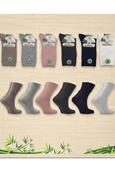 ragistore 6-Pack Diabetic Non-Elastic Bamboo Seamless Women's Socks
