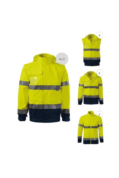 RIMECK HV Guard 4 în 1 M MLI-5V297 Jachetă Galben Fluorescent
