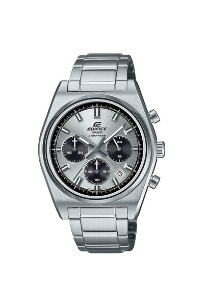 Casio Ceas cronograf din oțel inoxidabil, argintiu