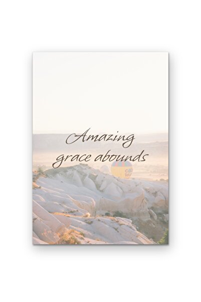 OEM Декоративен плакат  "Amazing Grace Abounds ", Вдъхновяващ цитат, Картон 2...