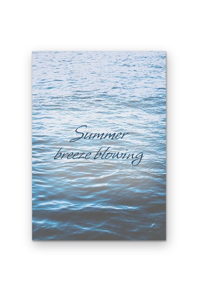 OEM Decorative Poster Summer Breeze, Motivational Quote, 250g Cardboard, A4