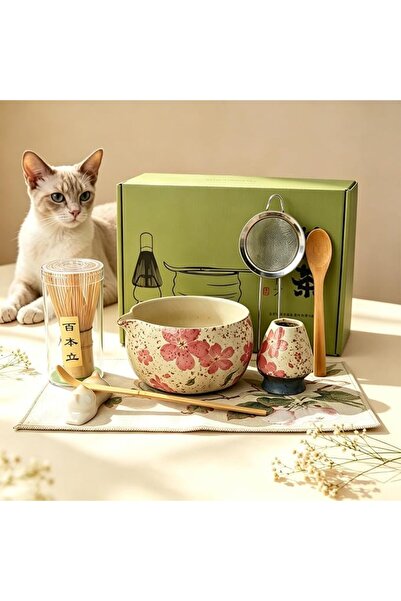Topsky 8pcs Matcha tea set Japanese, Matcha Whisk Set, Matcha Bowl and Whisk ...