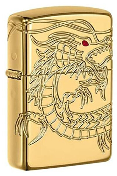 Zippo Αναπτήρας - Πανοπλία ®   Κινεζικός Δράκος Επιχρυσωμένος (29265)