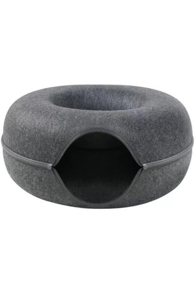 Generic Cat Donut Cave, Cat Tunnel Bed for Indoor Cats, Scratch Resistant Cat...