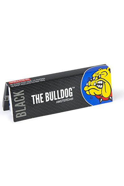 The Bulldog Χαρτάκια στριφτούρας - Μαύρα 50 φύλλα - 1¼ + Φίλτρα