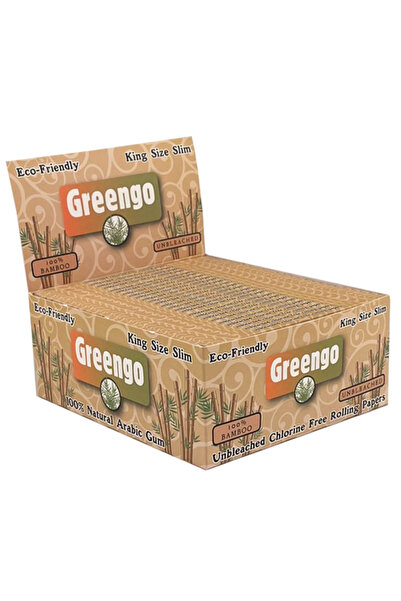 Greengo Χαρτάκια Στριφτούρας - Μπαμπού King Size Slim Αλεύκαντα 50 τεμάχια.