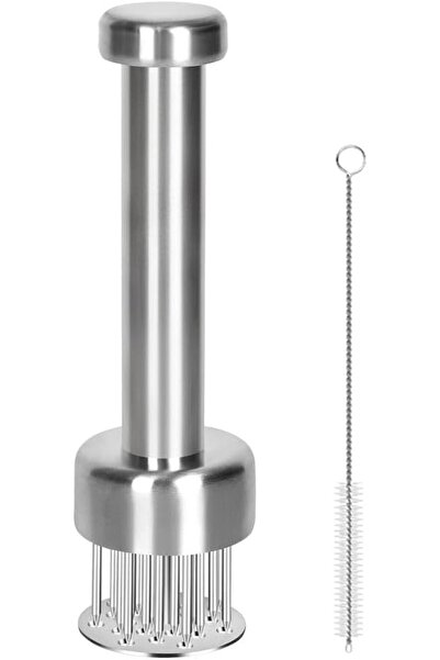Generic Meat Tenderizer Tool, 304 Stainless Steel with 21 Needles and Retract...