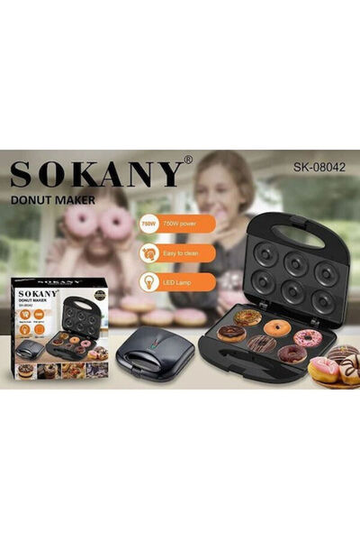 OEM Ηλεκτρική Μηχανή Ντόνατς Sokany 750w 6 Ντόνατς