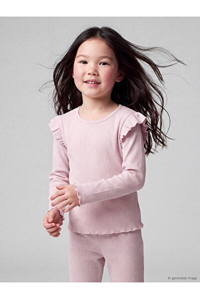 LC Waikiki Esvab • Modern & Distinctive Ruffled Girls' T-Shirt