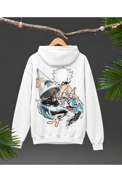 Nulivez Qifrey Witch Hat Atelier Anime Printed Oversize Hooded Sweatshirt