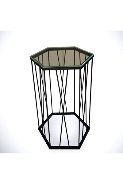 Generic Industrial Side Table, Anthracite, 40 x 62 x 35 cm, 100% Melamine Coa...