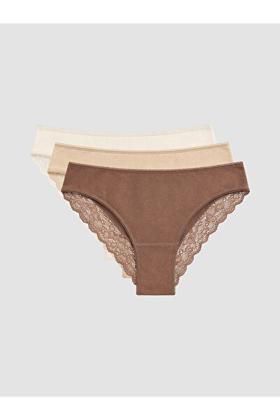 LC Waikiki Esvab • Modern & Distinctive Lace Detailed Bikini Panties 3-Pack
