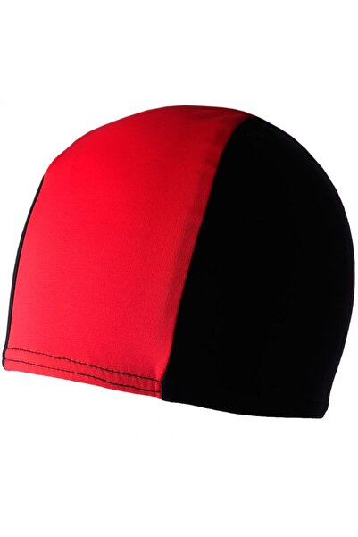 CROWELL Cască de înot din lycra - sr-negru-roșu