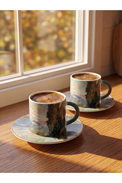 LC Waikiki 2-Person Porcelain Coffee Cup Set 90 ml for Style Enthusiasts from...