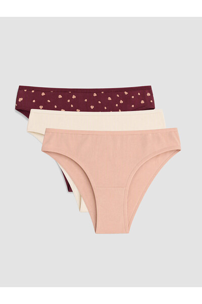 LC Waikiki Esvab • Modern & Exquisite Embroidered Brazilian Panties 3-Pack