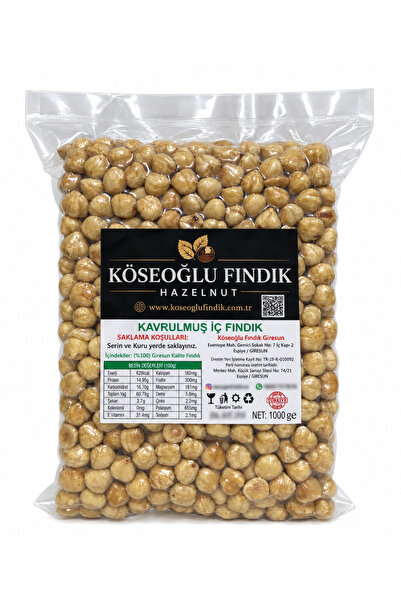 Genel Markalar % 100 Giresun Kalite Kavrulmuş Fındık (vakumlu ambalaj) 1000 G...
