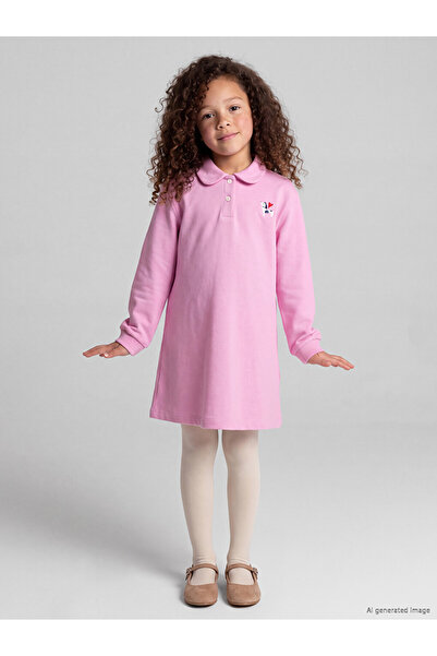 LC Waikiki Esvab • Modern & Distinctive Devrik Roba Collar Printed Girls' Dress
