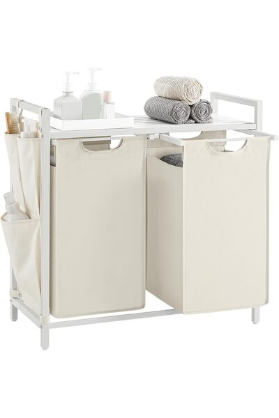 Generic Laundry Hamper, Laundry Basket, Laundry Sorter with 2 Pull-Out and Re...