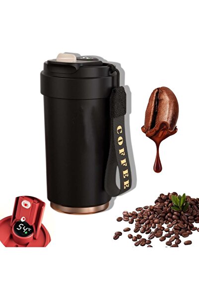 Generic مق قهوة حافظ للحرارة,Stainless Steel Ceramic Interior Coffee Thermos ...